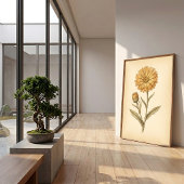 Impression de toile Fleur de Calendula
