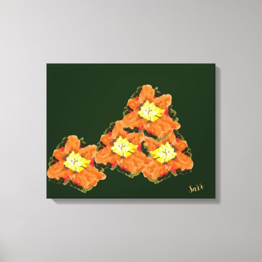 Impression de toile : Fleurs de lumière, dans l'ob (Recto)
