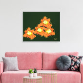 Impression de toile : Fleurs de lumière, dans l'ob (Insitu(Salon))