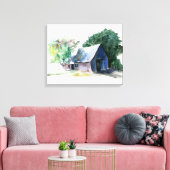 Impression de toile - Grange rurale (Insitu(Salon))