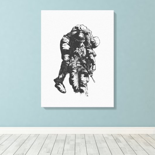 Impression de toile "He Ain't Heavy" par Jaime Mun (Insitu (Plancher de Bois))