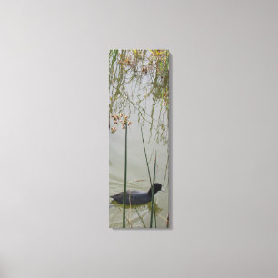 Impression de toile - Hen boue dans les roseaux