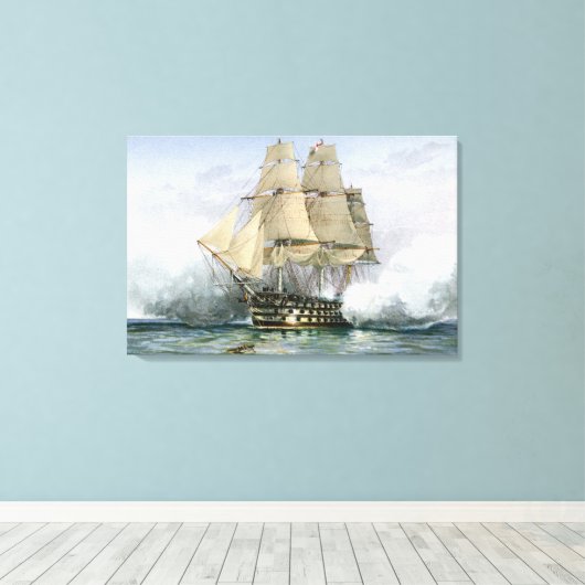Impression de toile HMS Victory (Insitu (Plancher de Bois))