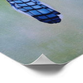 Impression de toile Jay bleu (Coin)