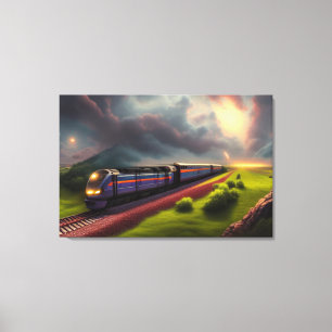 Impression de toile Locomotive Train