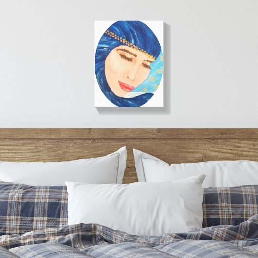 Impression de toile "Madonna of the Blue Light" ©2 (Insitu(Chambre))