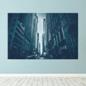 Impression de toile - Metropolis Blue Monochrome (Insitu (Plancher de Bois))