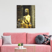 impression de toile noire madonna montserrat (Insitu(Salon))