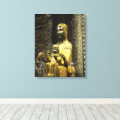 impression de toile noire madonna montserrat (Insitu (Plancher de Bois))