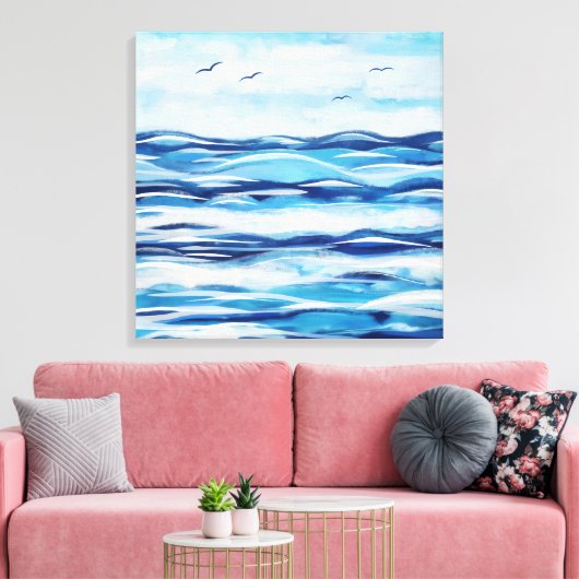 Impression de toile océanique côtière (Insitu(Salon))