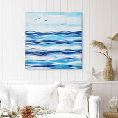 Impression de toile océanique côtière