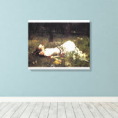 Impression de toile Ophelia Waterhouse (Insitu (Plancher de Bois))