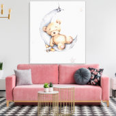 Impression De Toile - Ours Dormant Sur La Lune De (Insitu(Salon))