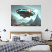 Impression de toile OVNI Galactique (Insitu(Chambre))