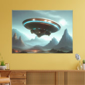 Impression de toile OVNI Galactique (Insitu(Salon))