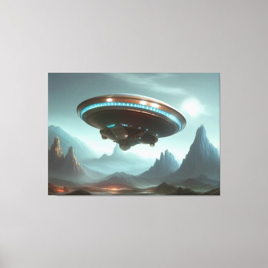 Impression de toile OVNI Galactique (Recto)