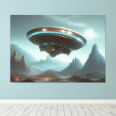 Impression de toile OVNI Galactique (Insitu (Plancher de Bois))