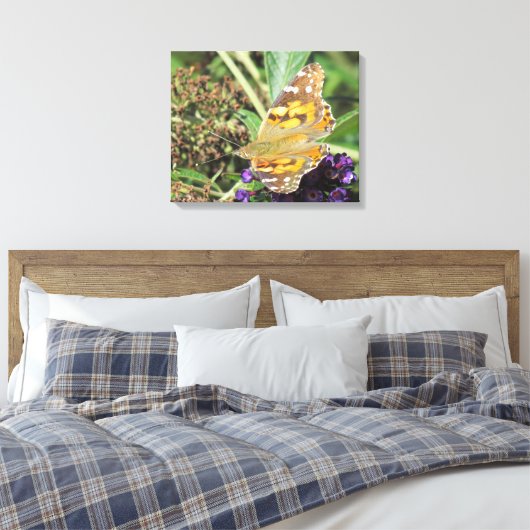 Impression de toile - Papillon orange (Insitu(Chambre))