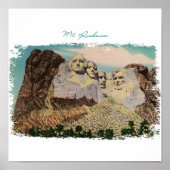 Impression de toile peinte Mt. Rushmore (Devant)