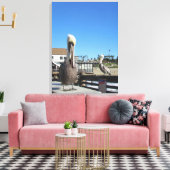 Impression de toile - Pélicans sur la jetée (Insitu(Salon))