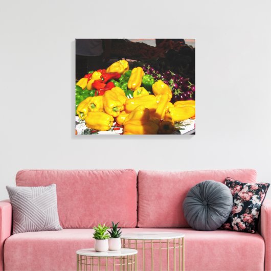Impression de toile - Piments de couleur vive (Insitu(Salon))