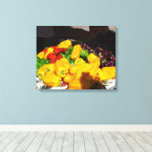 Impression de toile - Piments de couleur vive (Insitu (Plancher de Bois))