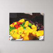 Impression de toile - Piments de couleur vive (Recto)