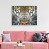 Impression de toile - Portrait de tigre (Insitu(Salon))
