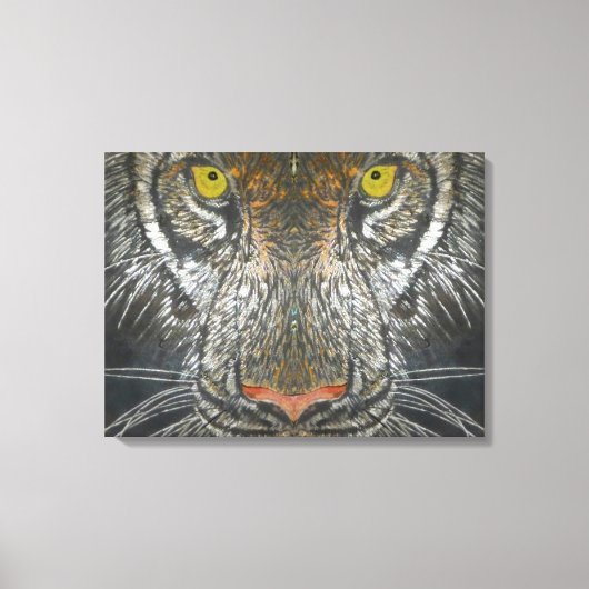 Impression de toile - Portrait de tigre (Recto)