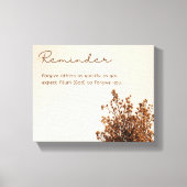 Impression De Toile Pour Rappel. (Recto)