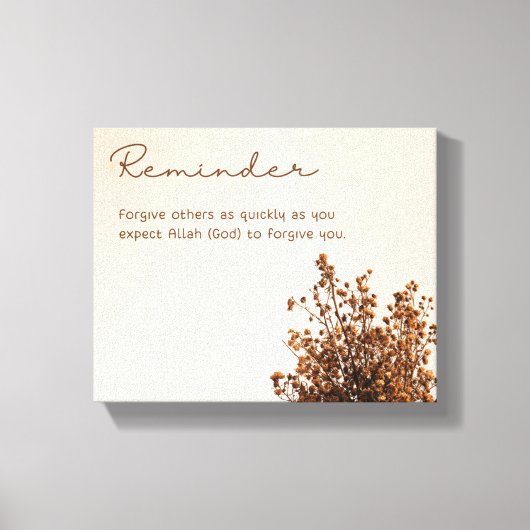 Impression De Toile Pour Rappel. (Recto)