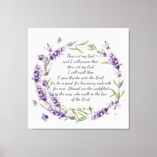 Impression de toile Psalm 118 (Recto)