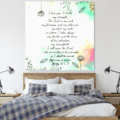 Impression de toile Psalm 18 (Insitu(Chambre))