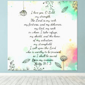 Impression de toile Psalm 18 (Insitu (Plancher de Bois))