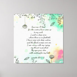 Impression de toile Psalm 69