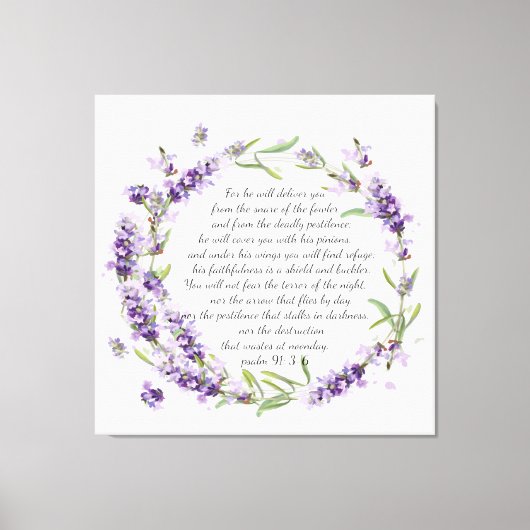 Impression de toile Psalm 91 (Recto)