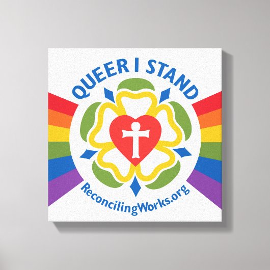 Impression de toile "Queer I Stand" (Recto)