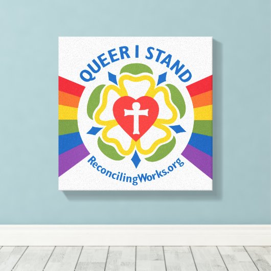 Impression de toile "Queer I Stand" (Insitu (Plancher de Bois))