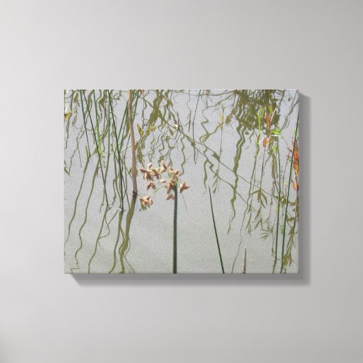 Impression de toile - Réflexions sur l'eau (Recto)