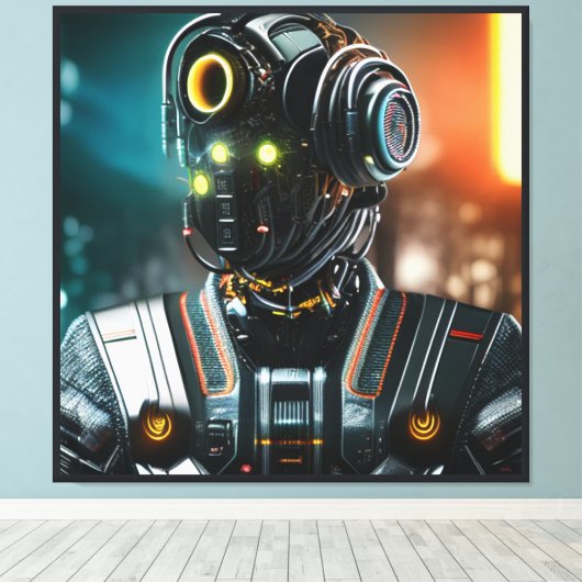 Impression de toile Robot 3 (Insitu (Plancher de Bois))