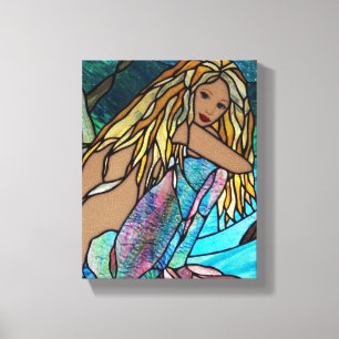 Impression de toile - Sirène de verre peint