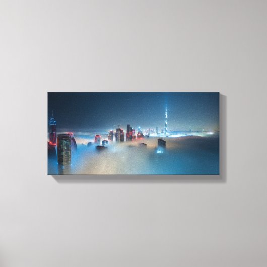 Impression de toile - Skyline de Dubaï sur une jou (Recto)
