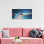 Impression de toile - Skyline de Dubaï sur une jou (Insitu(Salon))