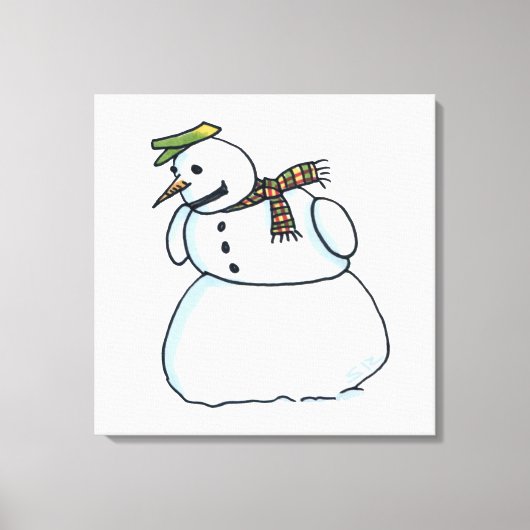 Impression de toile Snowman (Recto)