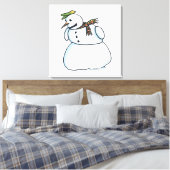 Impression de toile Snowman (Insitu(Chambre))