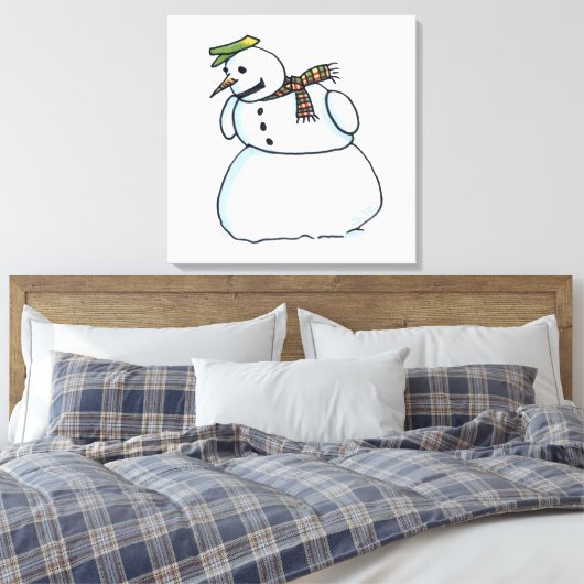 Impression de toile Snowman (Insitu(Chambre))