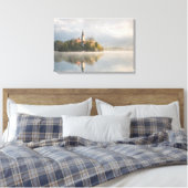 Impression de toile solaire Foggy Bled Lake (Insitu(Chambre))