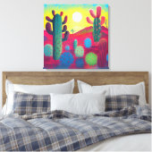 Impression de toile, soleil sur le plateau Cactus (Insitu(Chambre))