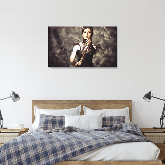 Impression de toile - Steampunk Art Femmes 'Tame' (Insitu(Chambre))