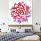 Impression de toile succulente de 5pi x 5pi extra (Insitu(Chambre))
